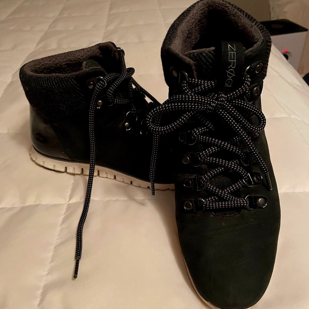 COLE HAAN Womens Zerogrand Hiker Boot  #W17873 Black Size 9B
